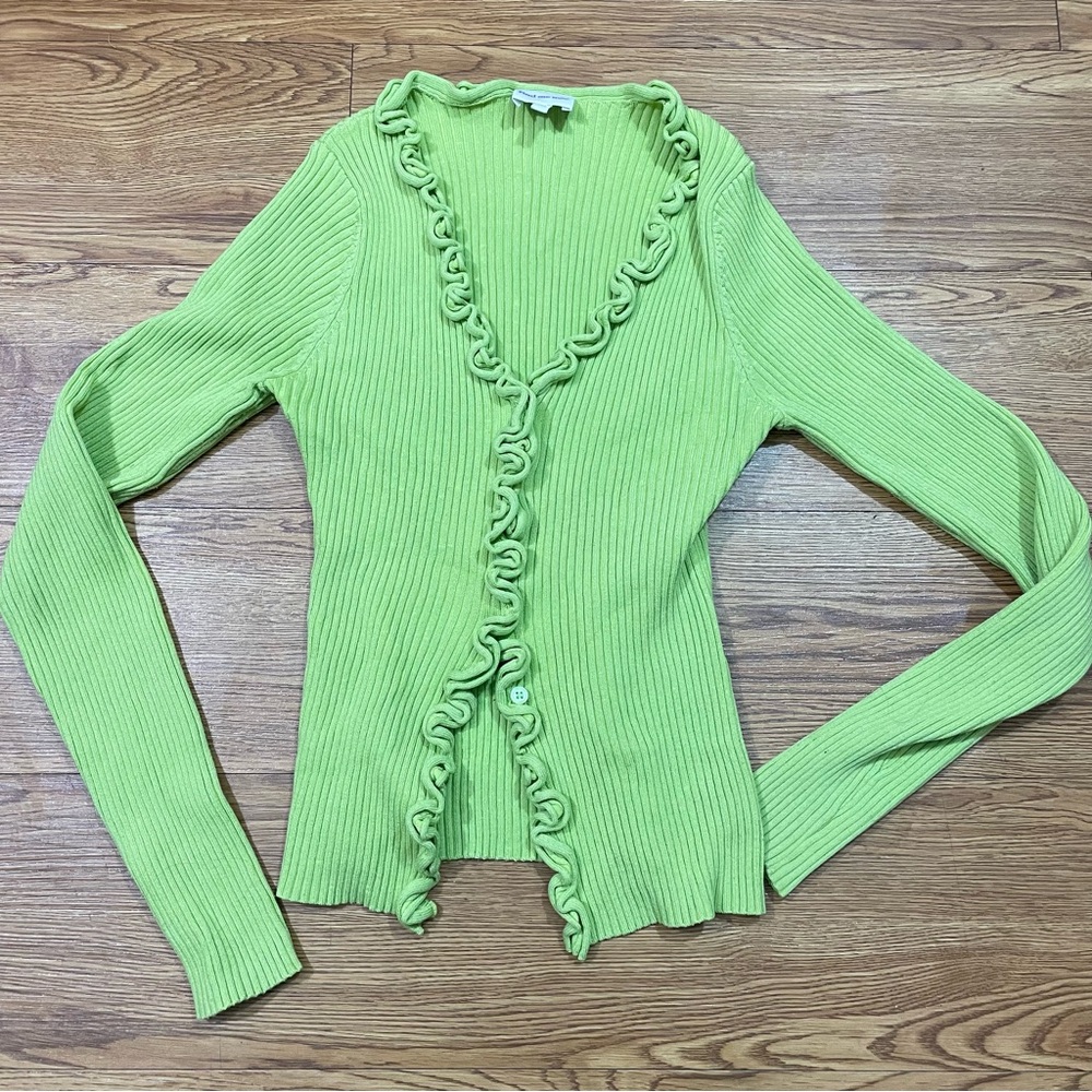 Fine Me Now Green Cardigan